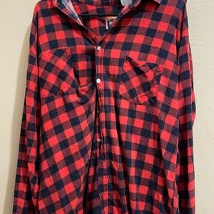 black and red flannel